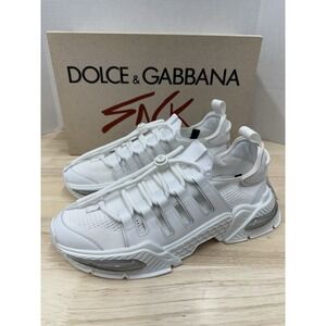 Dolce & Gabbana Men's 44 US 11 Airmaster Low-Top Sneakers White - NEW